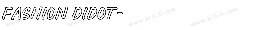 Fashion Didot字体转换